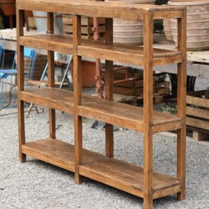 Magnifik gammal teakhylla B168 cm