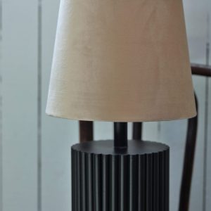 Lampskärm sammet beige