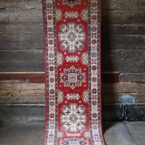 Handknuten matta Kazak 80×301 cm