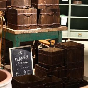 Träkruka kvadrat