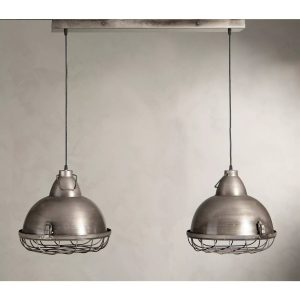 Taklampa industristil dubbel