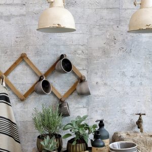 Taklampa Plumbing Ø24 cm antikvit