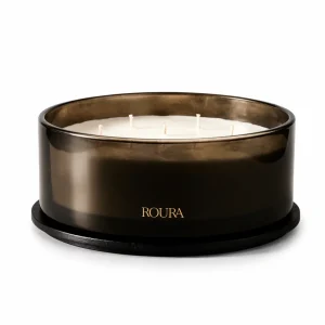 Doftljus Roura icons scented gray jar candle 19x8cm - 7 wicks