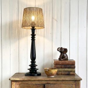 Lampskärm snörad