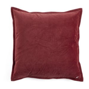 Velvet & Linen Kuddfodral – Röd