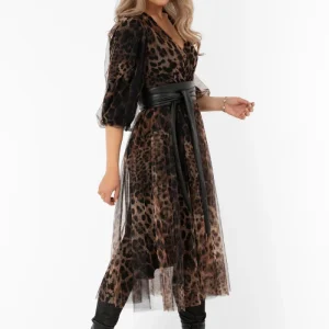 Priscilla Tulle Dress Hazel/Black