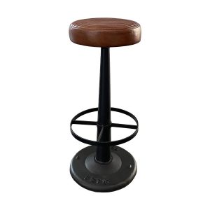 Barstol med gjutjärnsunderrede