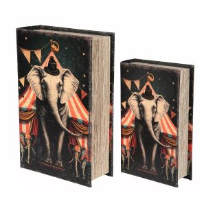 Boklåda cirkuselefant