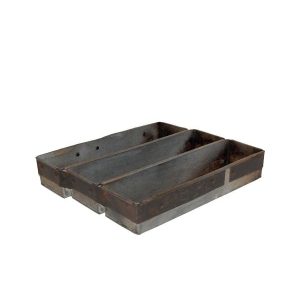 Plåtkärl med fack vintage