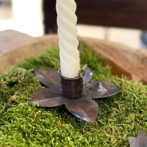 Ljushållare blomma stick / med spets manschett