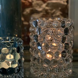 Hurricane Lamp Boule Large Clear