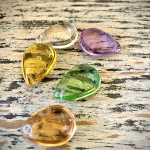 Glasdroppar Pastell Mix av 5