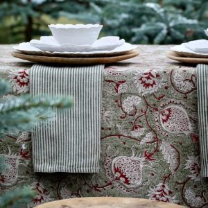 Linneduk Pomegranate Grön