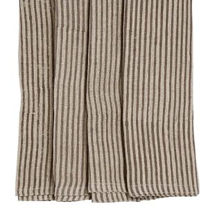 Stripe Linneservetter 2-pack