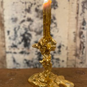 Drip Candle Holder Gold Small