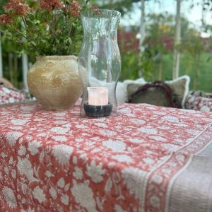 Indian Rose Terracotta Linneduk
